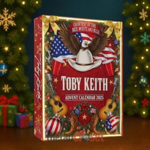 Toby Keith Christmas 2025 Advent Calendar Acrylic Hanging Decor Box
