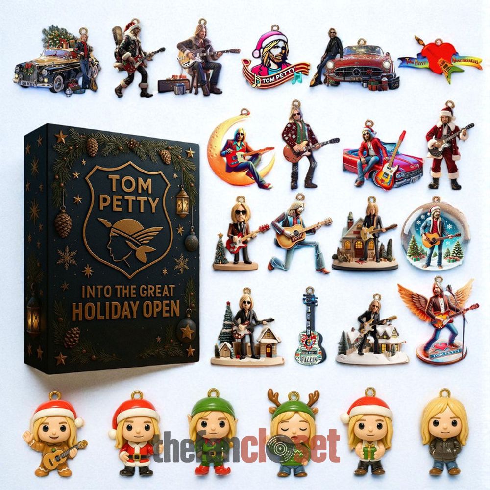 Tom Petty Into The Great Holiday Open Advent Calendar 2025 Tom Petty Into The Great Holiday Open Advent Calendar Acrylic Hanging Decor Box 2025
