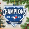 Toronto Blue Jays 2025 American League Champions Custom Shape 2-sided Acrylic Ornament  TRT1057