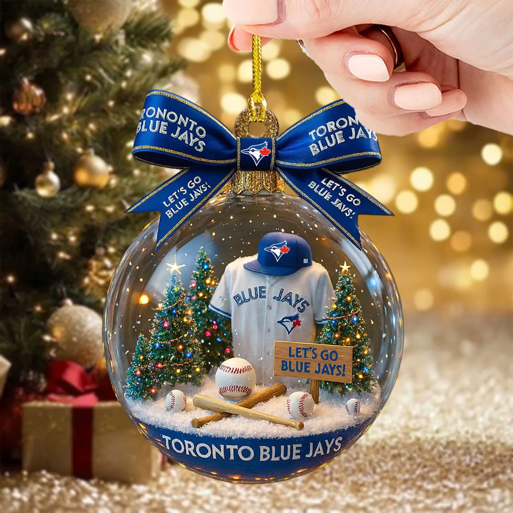 Toronto Blue Jays Custom Shape 2-sided Acrylic Ornament  TRT1033