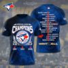Toronto Blue Jays WinCraft 2025 American League Champions Unisex Performance T-Shirt TRT1070