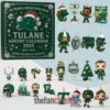 Tulane Green Wave 132nd Anniversary Advent Calendar Acrylic Hanging Decor Box