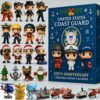 United States Coast Guard 235th Anniversary Christmas Advent Calendar Acrylic Hanging Decor Box