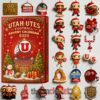 Utah Utes Football Advent Calendar Acrylic Hanging Decor Box 2025