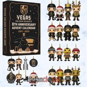 Vegas Golden Knights 8th Anniversary Advent Calendar Acrylic Hanging Decor Box