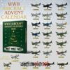 WWII Aircraft Advent Calendar Acrylic Hanging Decor Box 2025