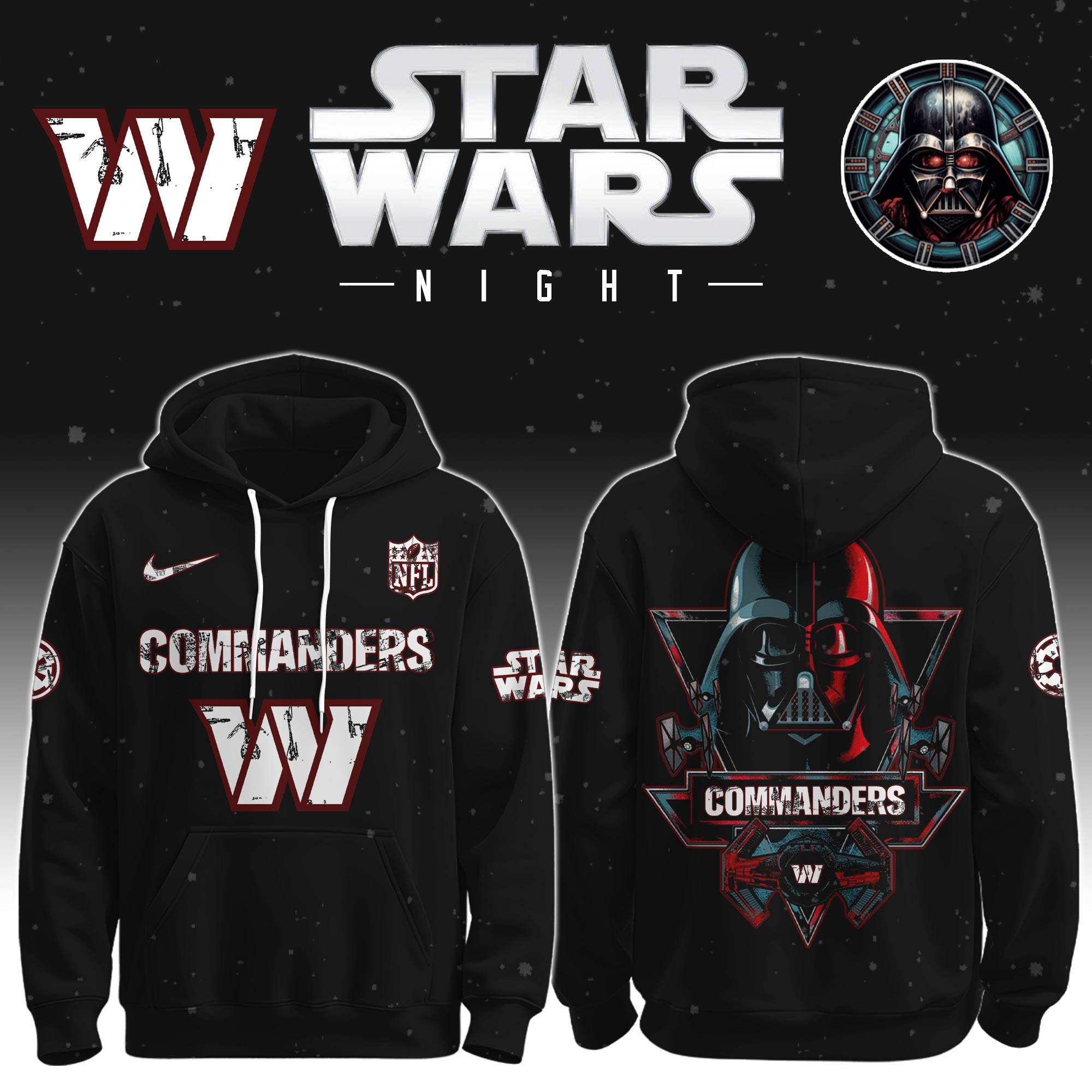 Washington-Commanders-Star-Wars-Darth-Vader-Limited-Editions-Performance-Unisex-Hoodie-Jogger-Set Washington Commanders Star Wars Darth Vader Limited Editions Performance Unisex Hoodie Jogger Set