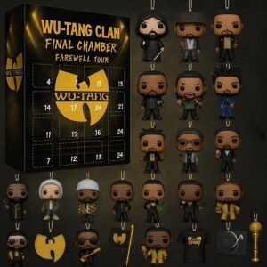 Wu-Tang Clan Advent Calendar Acrylic Hanging Decor Box 2025: Music Fan Box Christmas Countdown