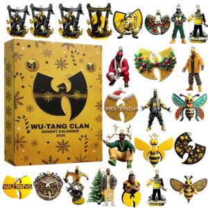 Wu-tang Clan Advent Calendar Acrylic Hanging Decor Box 2025 - 24 Days of Surprises-Style Surprises