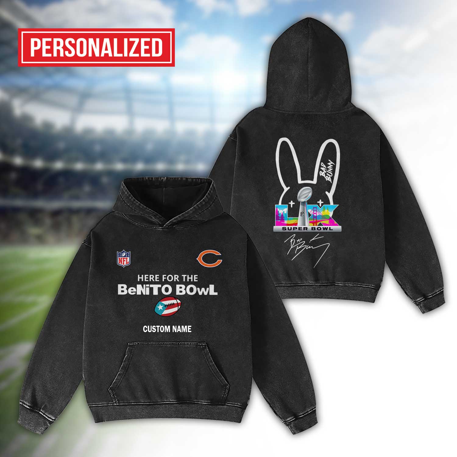 Chicago-Bears-Bad-Bunny-Super-Bowl-LX-2026-2D-Washed-Hoodie-1