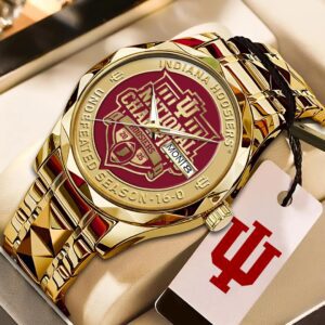 Indiana Hoosiers Football 2025 National Champions Alloy Luxury Quartz Watch CHAMP20283