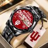 Indiana Hoosiers Football 2025 National Champions Alloy Luxury Quartz Watch CHAMP20313
