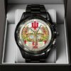 Indiana Hoosiers Football 2025 National Champions Black Stainless Steel Watch CHAMP20278