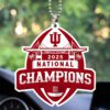 Indiana Hoosiers Football 2025 National Champions Custom shape 2-sided Acrylic Car Ornament CHAMP20265