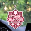 Indiana Hoosiers Football 2025 National Champions Custom shape 2-sided Acrylic Car Ornament CHAMP20305