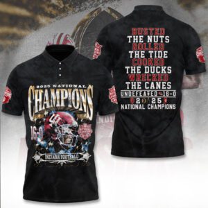 Indiana Hoosiers Football 2025 National Champions Polo Shirt CHAMP20429
