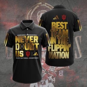 Indiana Hoosiers Football 2025 National Champions Polo Shirt CHAMP20433