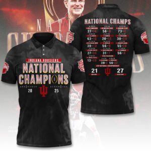 Indiana Hoosiers Football 2025 National Champions Polo Shirt CHAMP20438