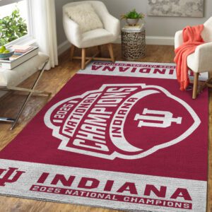Indiana Hoosiers Football 2025 National Champions Rectangular Rug CHAMP20332
