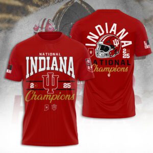 Indiana Hoosiers Football 2025 National Champions Unisex Performance T-Shirt CHAMP20384