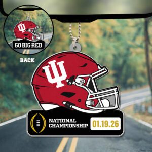 Indiana Hoosiers Football 2026 National Championship Custom shape 2-sided Acrylic Car Ornament CHAMP20327