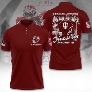 Indiana Hoosiers Football 2026 National Championship Polo Shirt CHAMP20444