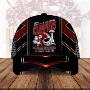 Indiana Hoosiers Football 2026 Peach Bowl Champions Classic Cap CHAMP20358