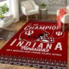 Indiana Hoosiers Football 2026 Peach Bowl Champions Rectangular Rug CHAMP20336