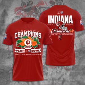 Indiana Hoosiers Football 2026 Peach Bowl Champions Unisex Performance T-Shirt CHAMP20406