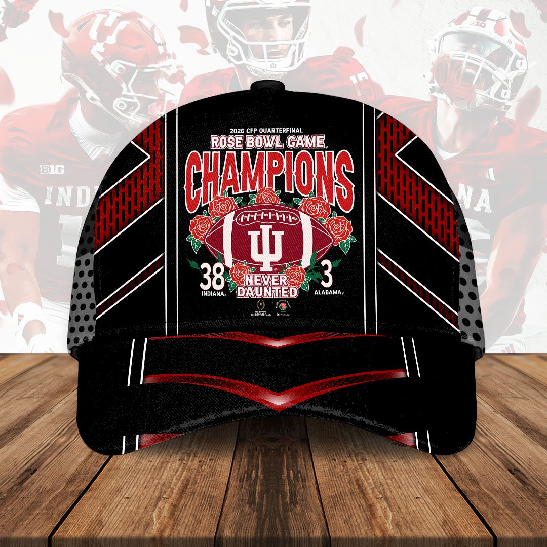 Indiana-Hoosiers-Football-2026-Rose-Bowl-Champions-Classic-Cap-CHAMP20354 Indiana Hoosiers Football 2026 Rose Bowl Champions Classic Cap CHAMP20354