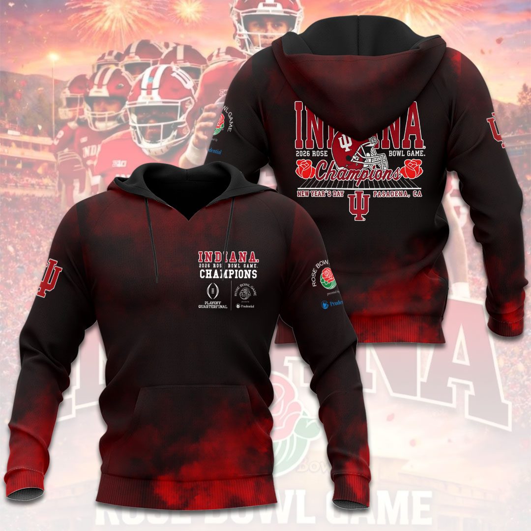 Indiana-Hoosiers-Football-2026-Rose-Bowl-Champions-Unisex-Performance-Hoodie-CHAMP20514 Indiana Hoosiers Football 2026 Rose Bowl Champions Unisex Performance Hoodie CHAMP20514
