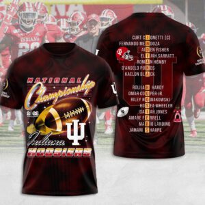 Indiana Hoosiers Football National Championship Unisex Performance T-Shirt CHAMP20392