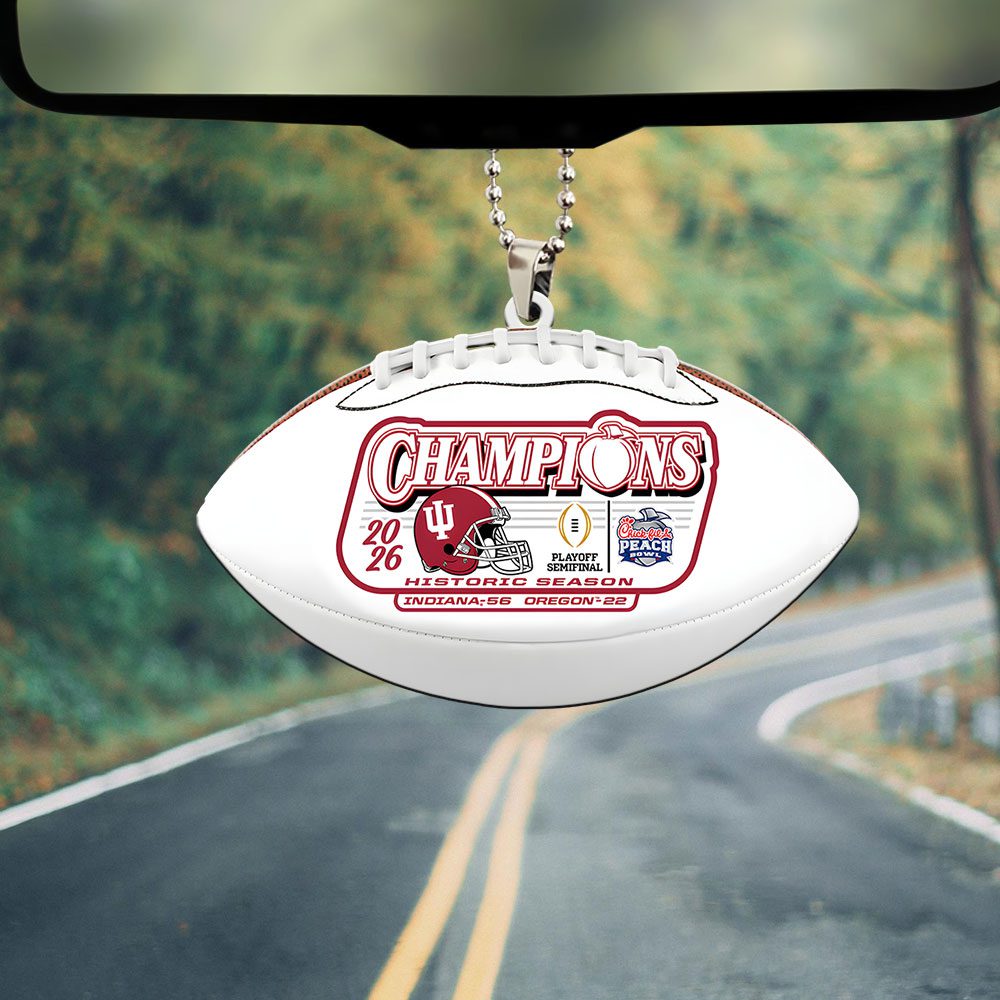 Indiana-Hoosiers-Football-Peach-Bowl-Champions-Custom-shape-2-sided-Acrylic-Car-Ornament-CHAMP20330-1