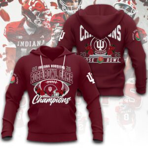Indiana Hoosiers Football Unisex Performance Hoodie CHAMP20488