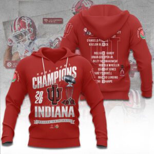 Indiana Hoosiers Football Unisex Performance Hoodie CHAMP20491