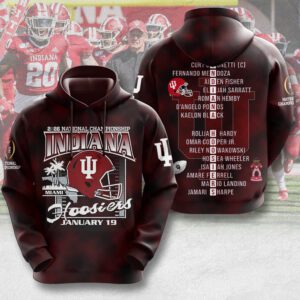 Indiana Hoosiers Football Unisex Performance Hoodie CHAMP20504