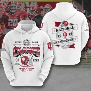 Indiana Hoosiers Football Unisex Performance Hoodie CHAMP20505