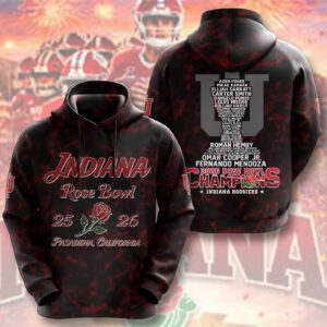 Indiana Hoosiers Football Unisex Performance Hoodie CHAMP20510