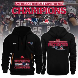 New England Patriots AFC Champions 2026/27 Quarter Zip Hoodie SPBLX20278