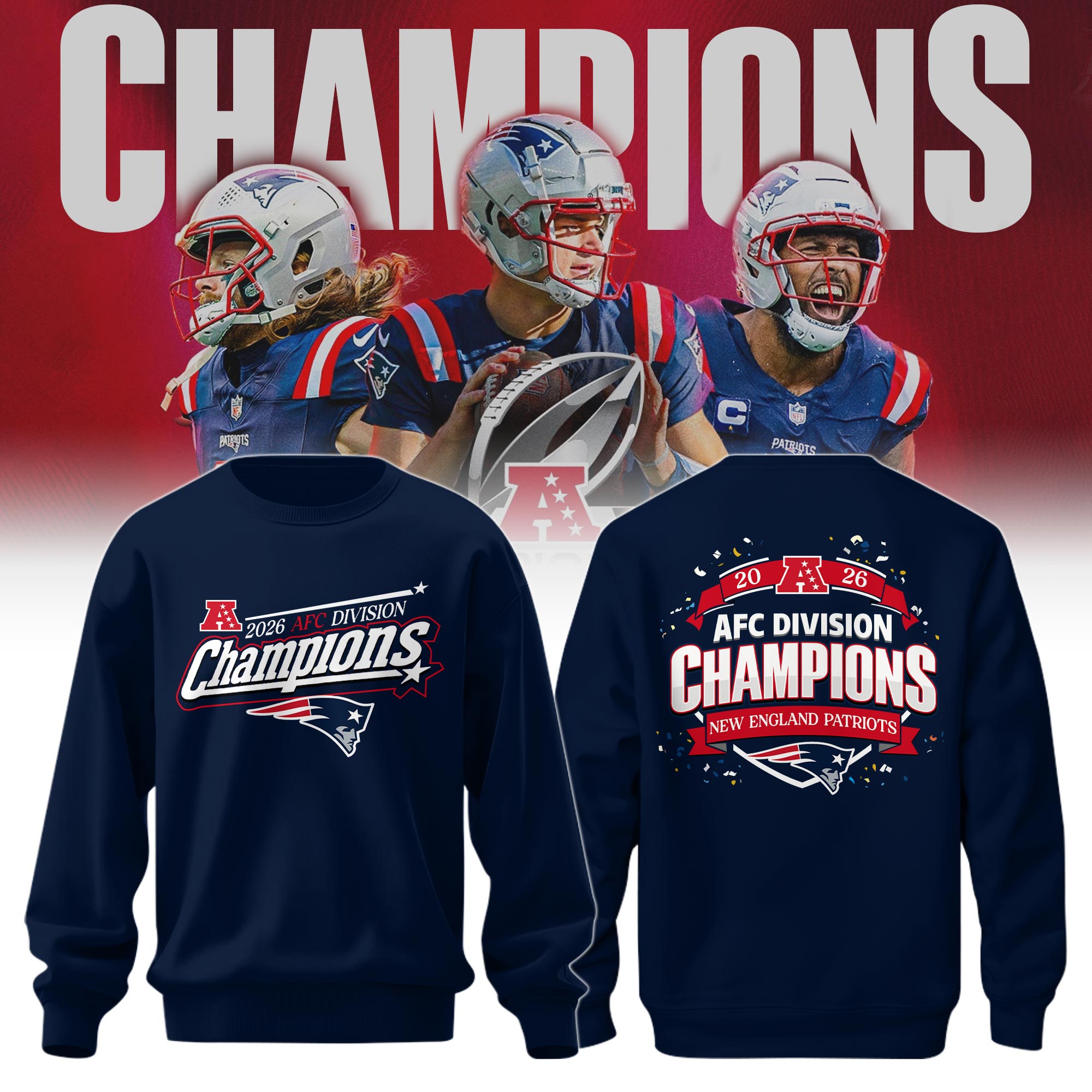 New-England-Patriots-AFC-Champions-202627-Sweatshirt-SPBLX20284 New England Patriots AFC Champions 2026/27 Sweatshirt SPBLX20284