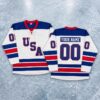 Custom 2026 USA Hockey Jersey Olympic Winter Games Jack Hughes #86 Personalization USA Hockey Jersey