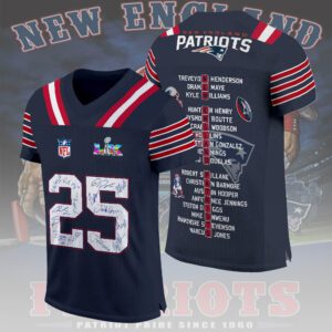 New England Patriots 3D Football Jersey