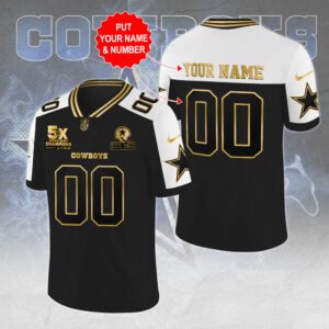 Personalized Dallas Cowboys 3D Football Jersey