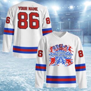 USA Chasing Winter Dreams Hockey Jersey