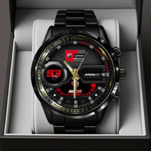 Ducati Lenovo Team x Marc Marquez Black Stainless Steel Watch SPM1014