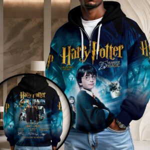 Harry Potter 25th Anniversary 3D Unisex Waffle Hoodie UWH1014