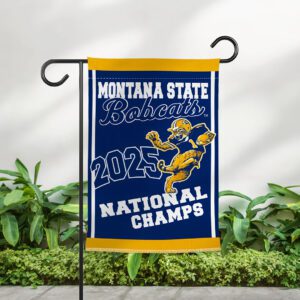 Montana State Bobcats Football 2025 National Champions Double-side Garden & House Flag SPM1030