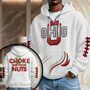Ohio State Buckeyes Football 3D Unisex Waffle Hoodie UWH1061