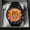 San Francisco 49ers 80th Anniversary 2026 Black Stainless Steel Watch SPM1061
