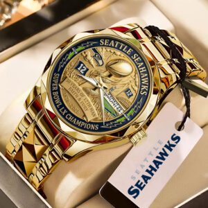 Seattle Seahawks Super Bowl LX Champions Alloy Luxury Quartz Watch SPM1142